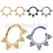 sgtsh17 anodized 316l steel hinged segment ring bohemian cz