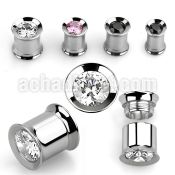 shprz 316l steel double flare tunnel w screw fit central cz