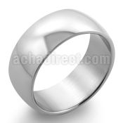 sr150 high polished steel engravable comfort fit band ring