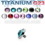 tajf4 titanium g23 dermal top part w crystal for base plate