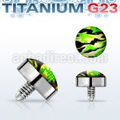 talg12 titanium g23 dermal top with camouflage for base plate