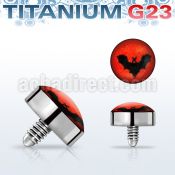 talg8 titanium g23 dermal top with bat for dermal base plate
