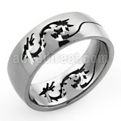 tir10x titanium g23 ring with cut out dragon design