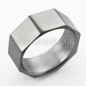 tir17x titanium g23 large ring with 8 faceted sides
