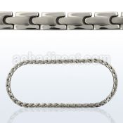 tnk1 titanium necklace with watchband style links