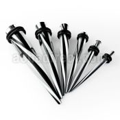 tpve acrylic uv taper with b w stripes and double o rings