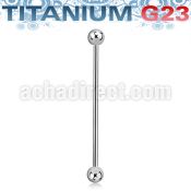 ubbinds titanium g23 industrial barbell 4mm balls