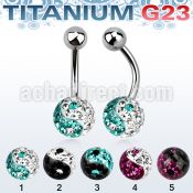 ubnfr8y titanium g23 belly banana w top yinyang ferido ball