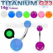 ubngl titanium g23 belly banana w 58mm acrylic glow balls