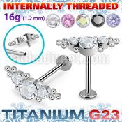 ulbin6 titanium g23 internally threaded labret 3 cz