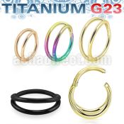 usgsh32t pvd titanium hinged segment ring 16g double rings