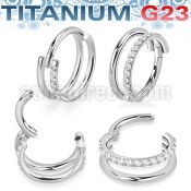 usgsh35 titanium hinged segment ring 16g double outward cnc