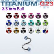 uspemj25 titanium g23 twister spiral w 2 5 mm multi jewel balls