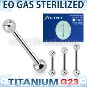 zubbbs sterilized titanium g23 tongue barbell with 5mm balls