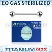 zubbnps sterilized titanium g23 nipple barbell 4mm balls