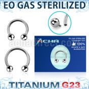 zucbebin sterilized titanium circular barbell balls internal