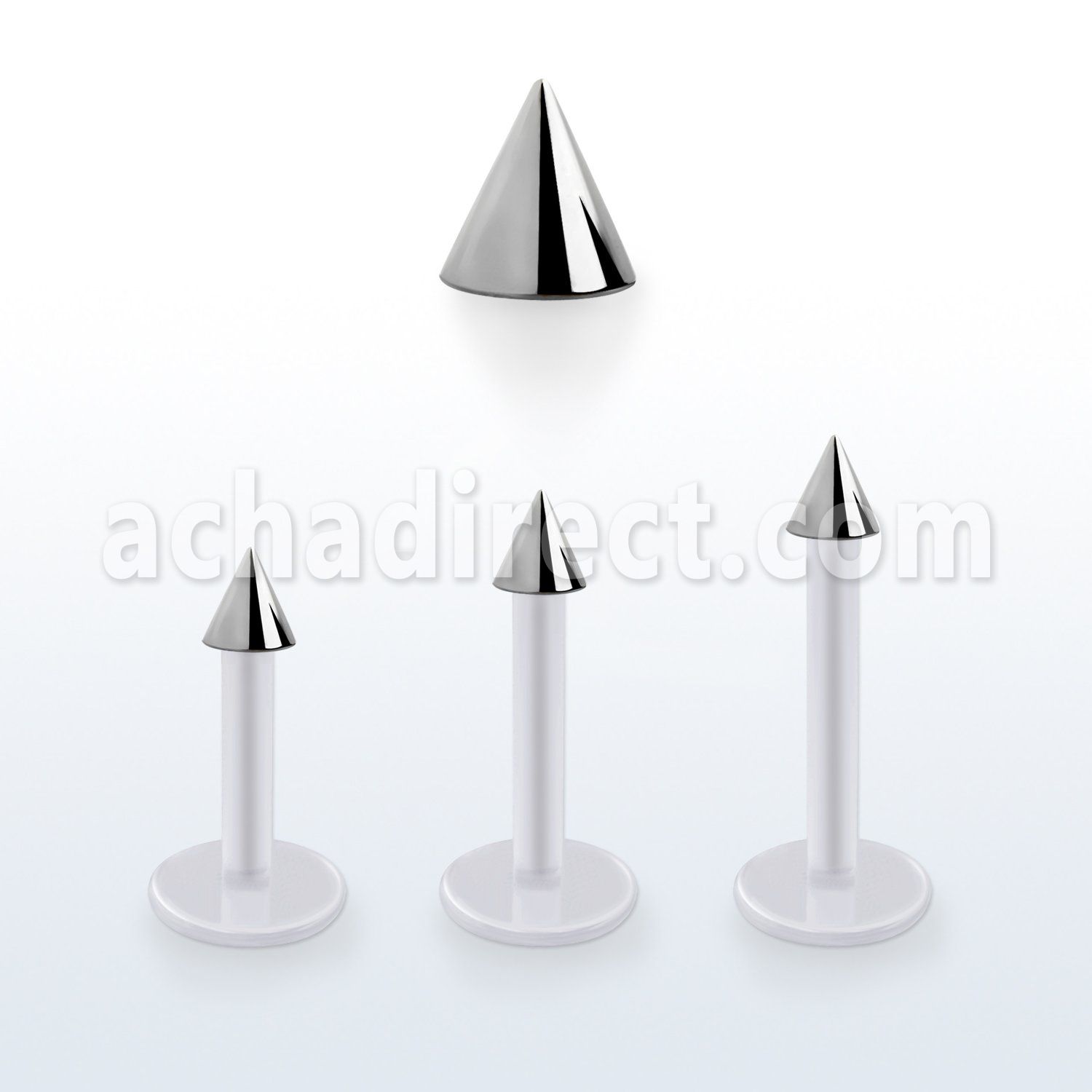 albcn25 bioflex labret w a 2.5mm steel cone