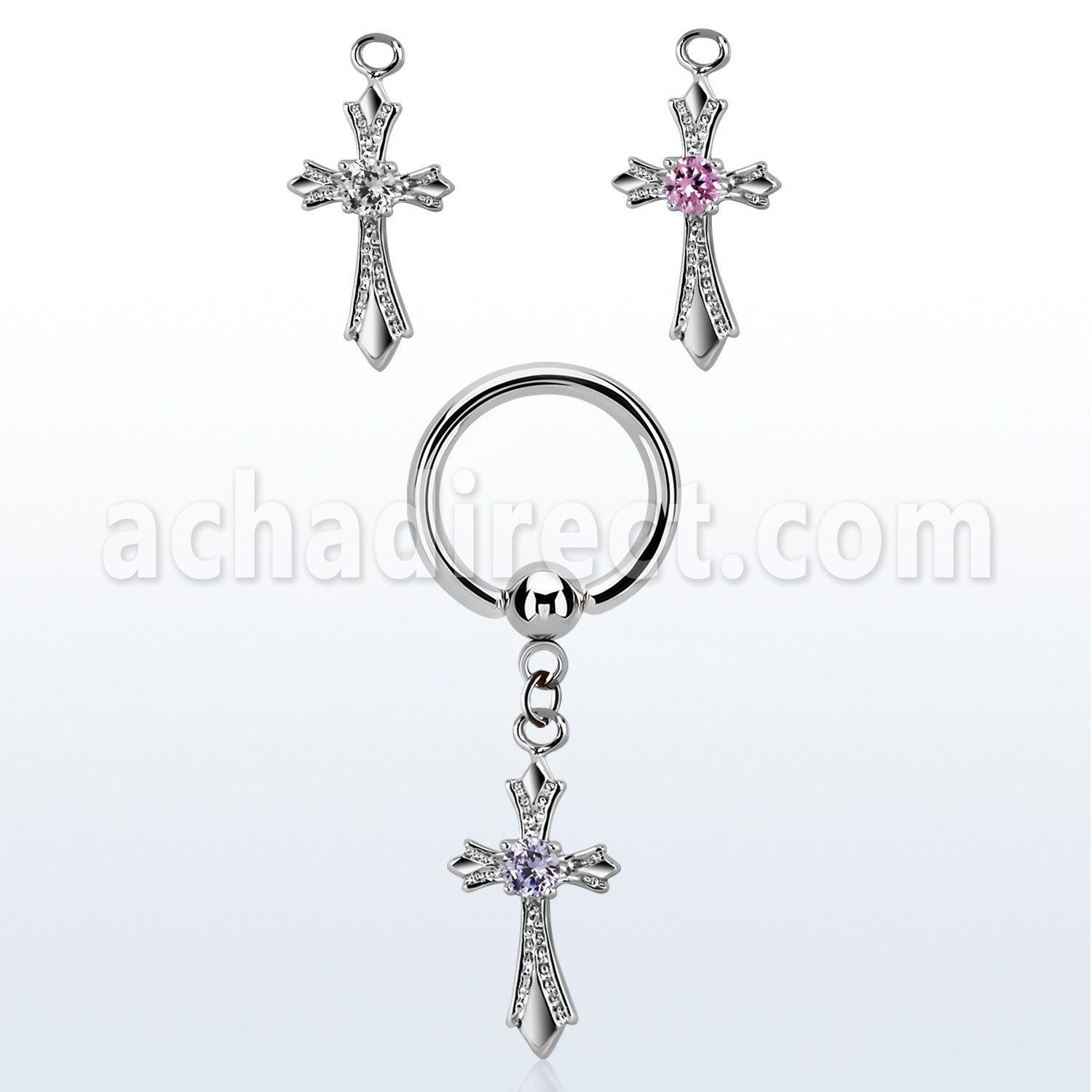 bcrgz379 316l steel bcr 1.6mm w a vintage style cross