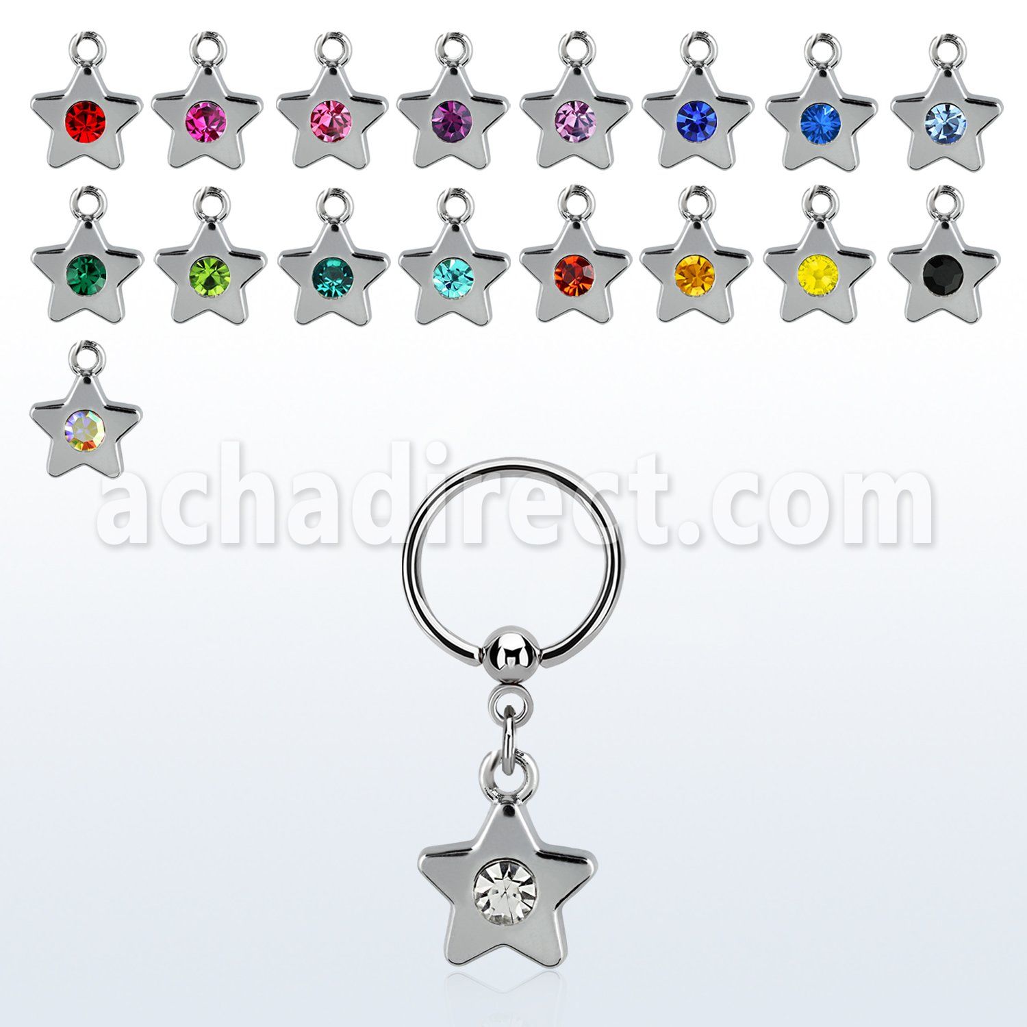 bcrs398 steel bcr 1.2mm w a star w single crystal in the center
