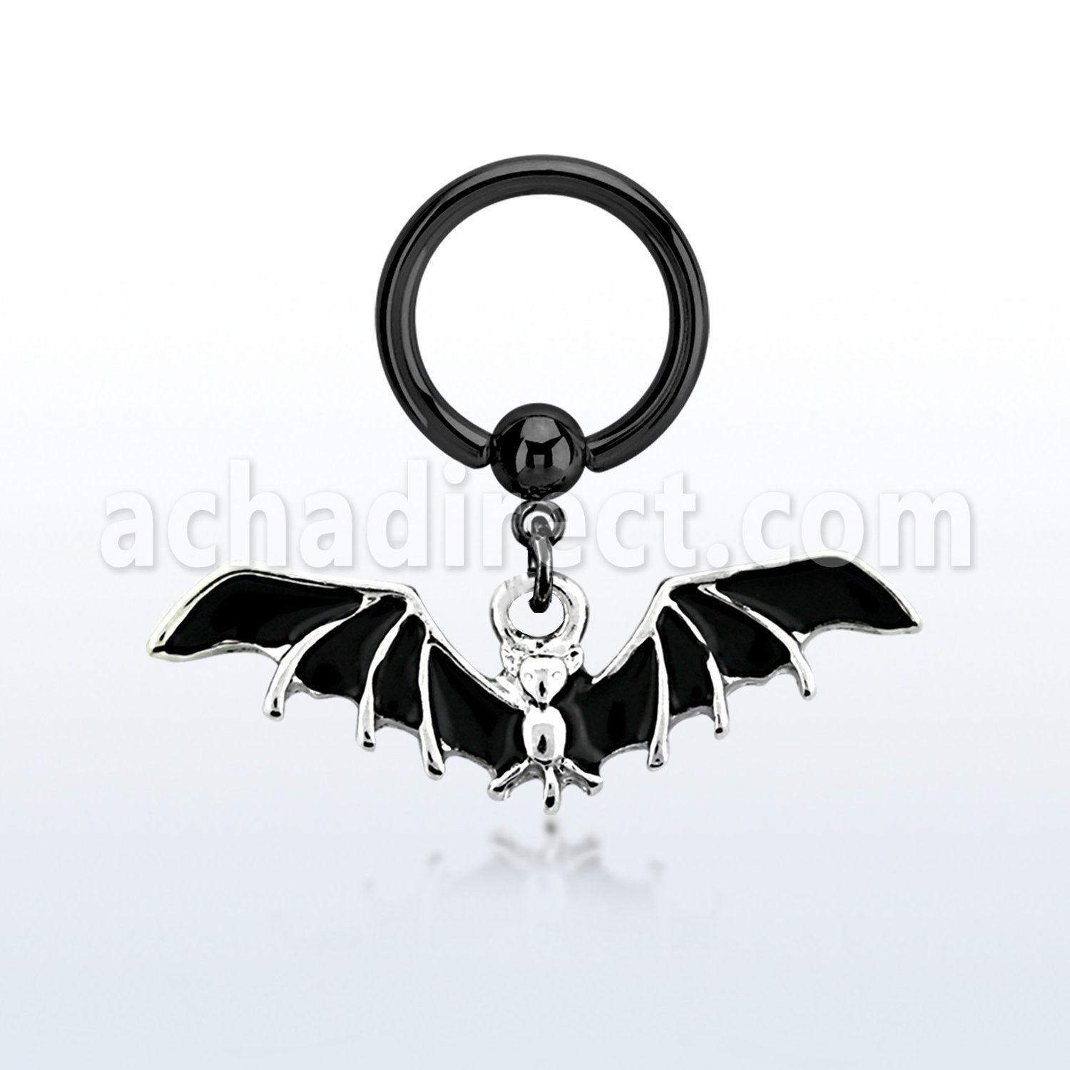 bcrtg569 black pvd plated steel bcr 1.6mm w black bat