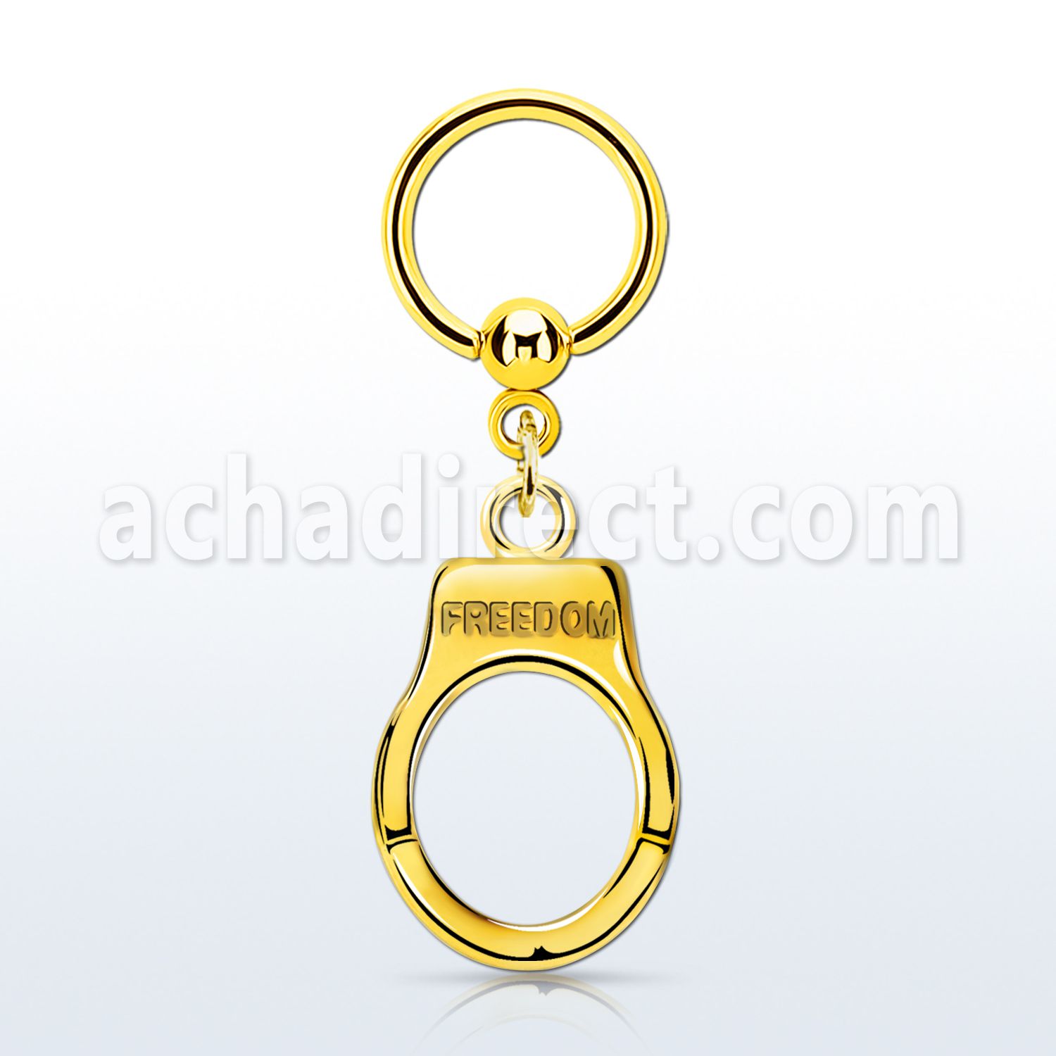 bcrtg765 anodized steel ball closure ring 1.6mm dangling handcuff