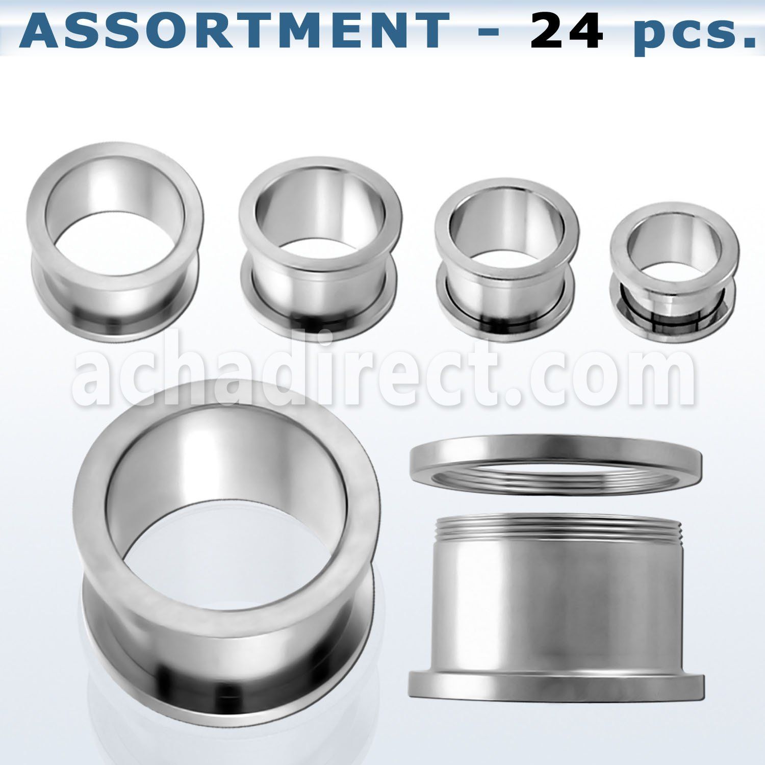 blk08 bulk of 10 2mm high polished 316l steel flesh tunnel