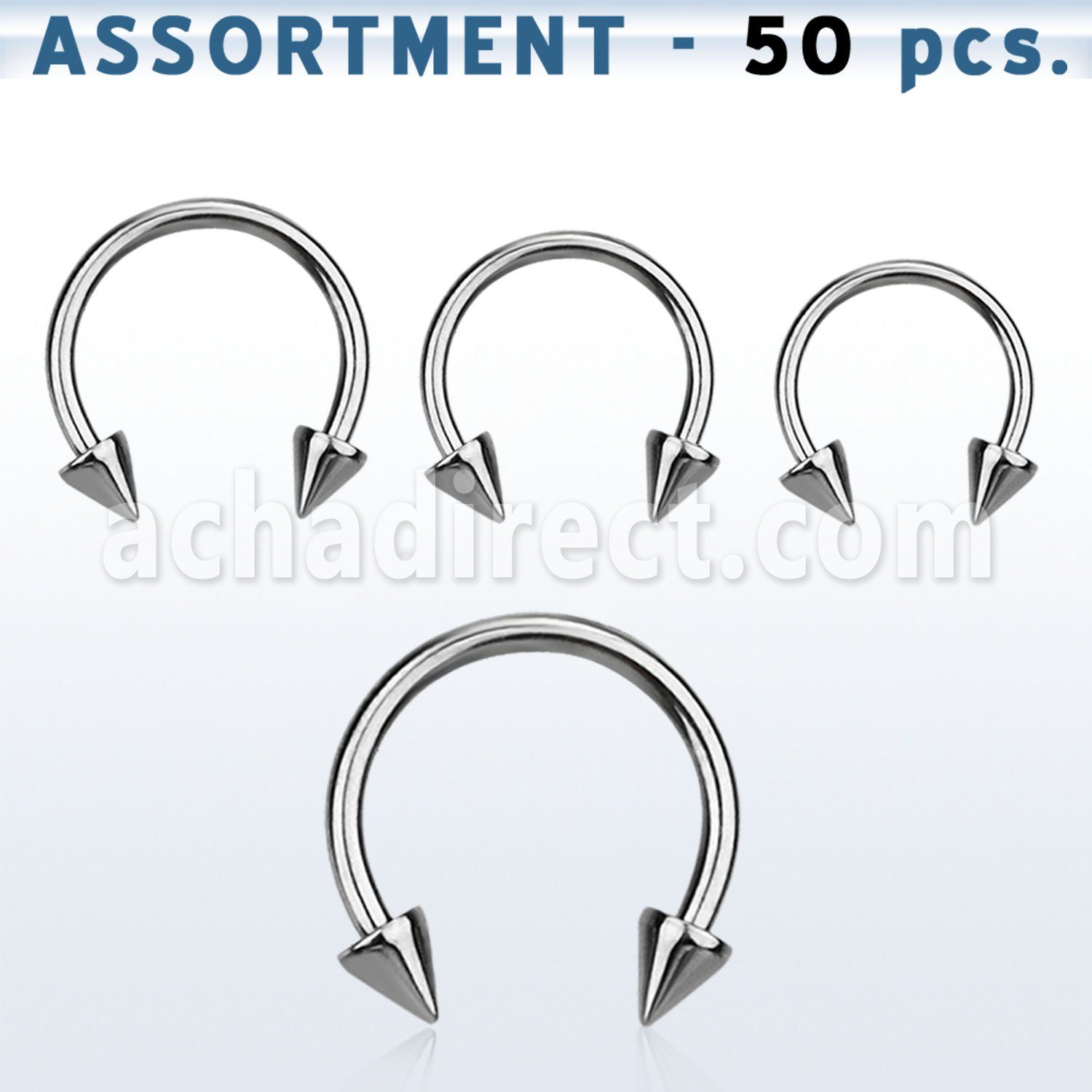 blk110 bulk of 316l steel circular barbells with 5mm cones