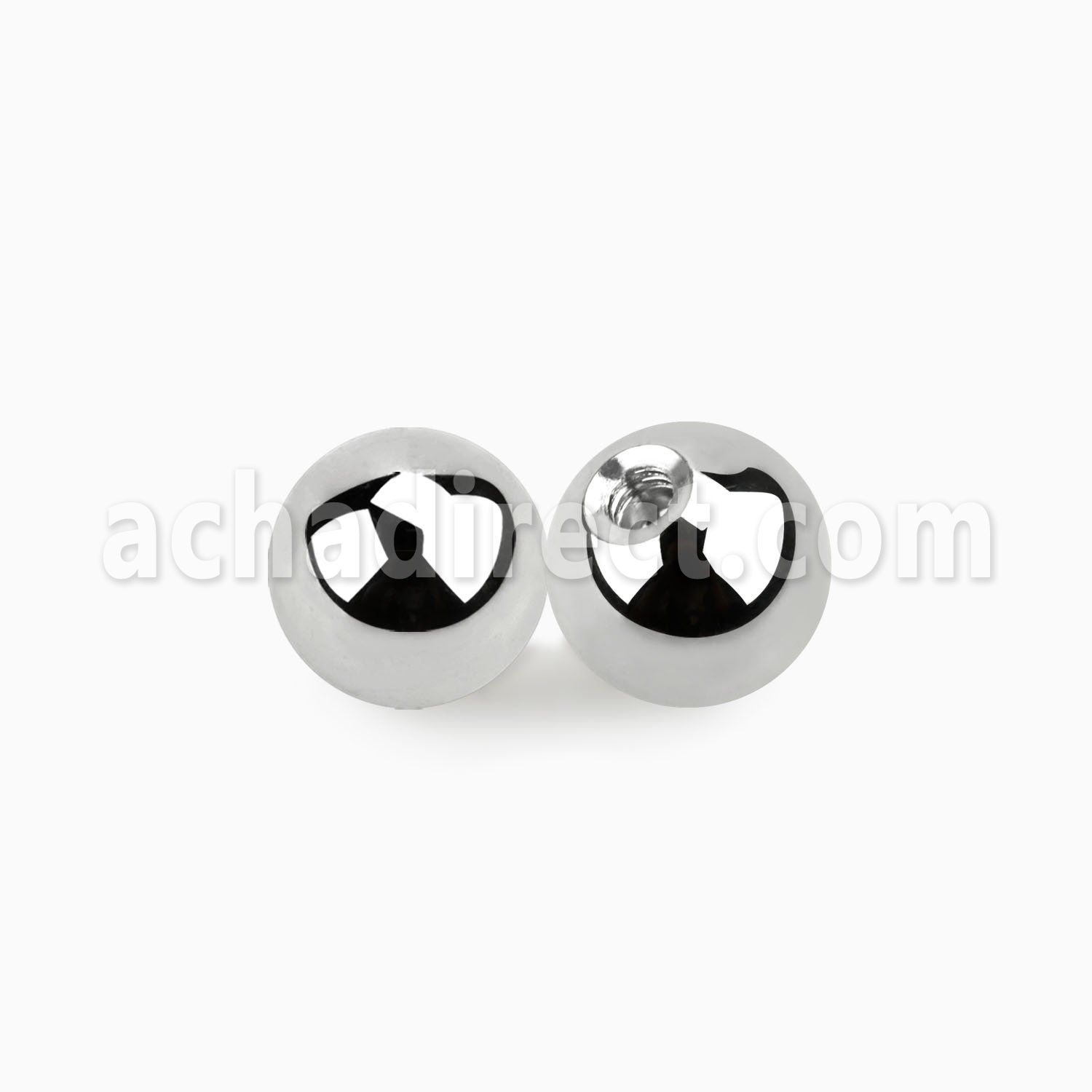 blk513 polished 316l steel 2mm 8mm ball with 14g threading