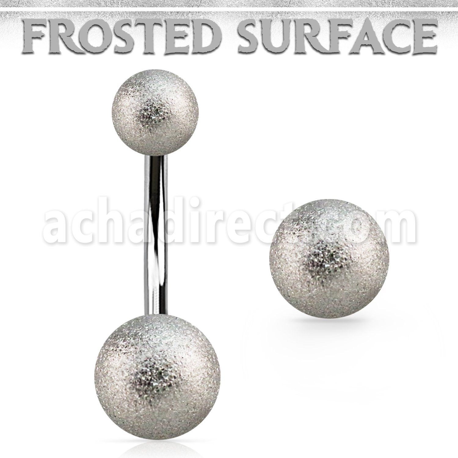 bn2fog 316l steel belly banana with 5 8mm frosted steel balls