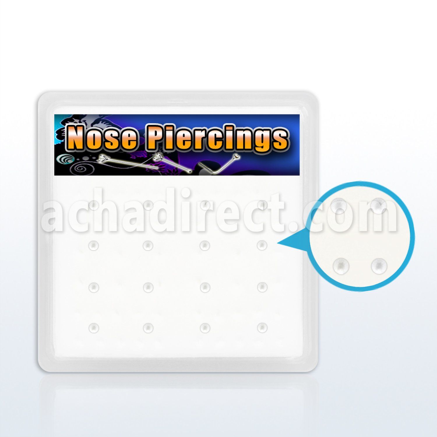 br13a box with foam and 16 holes for nose piercing
