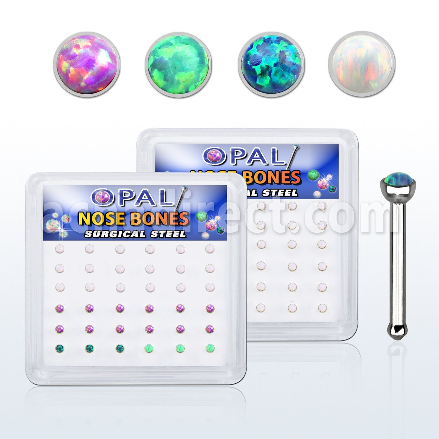 bxbop3 box w anodized 316l steel nose bone w opal top