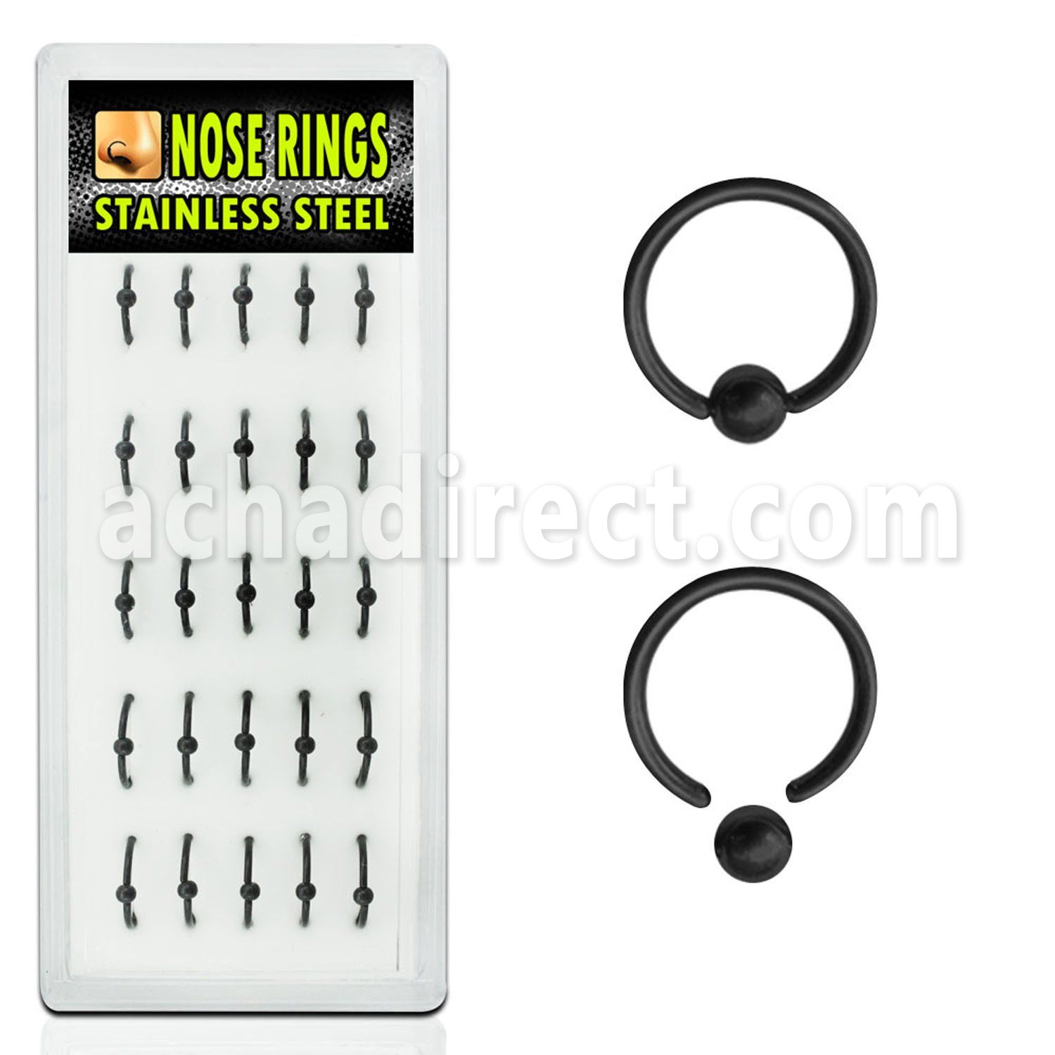 bxcrt1 black anodized ball closure ring with 2 5mm closure ball
