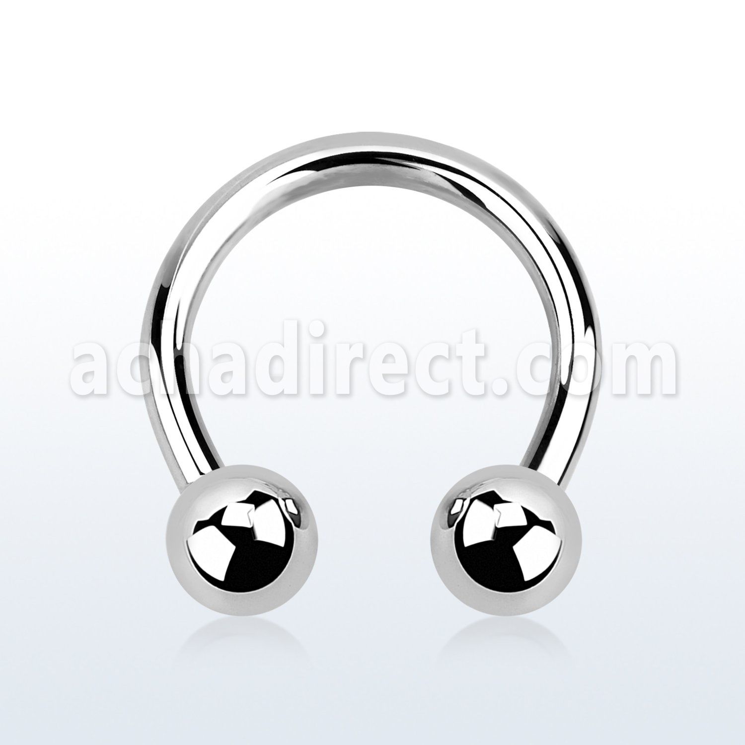 cbr12s 316l steel 2mm circular barbell with internal 5mm ball