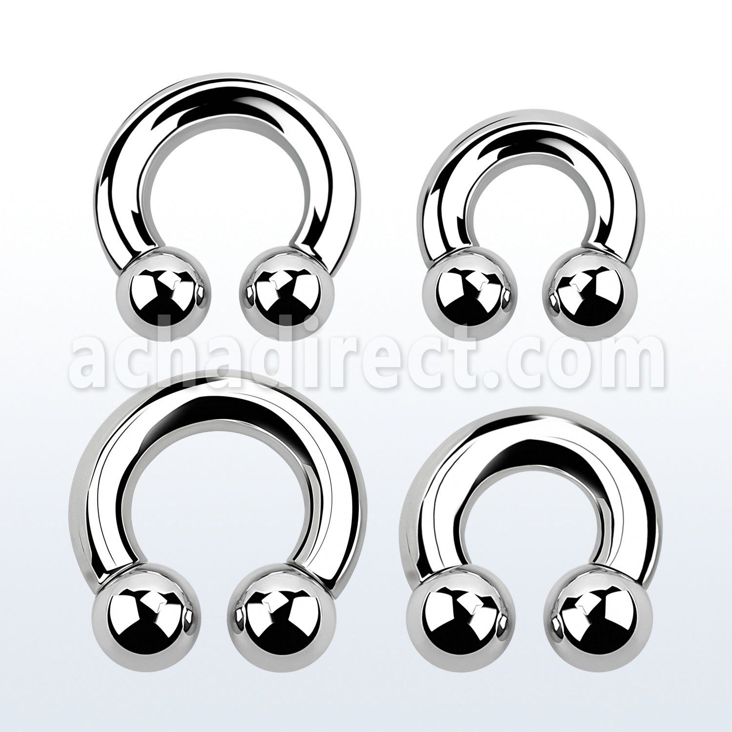 cbr2 316l steel 6mm circular barbell with internal 10mm ball
