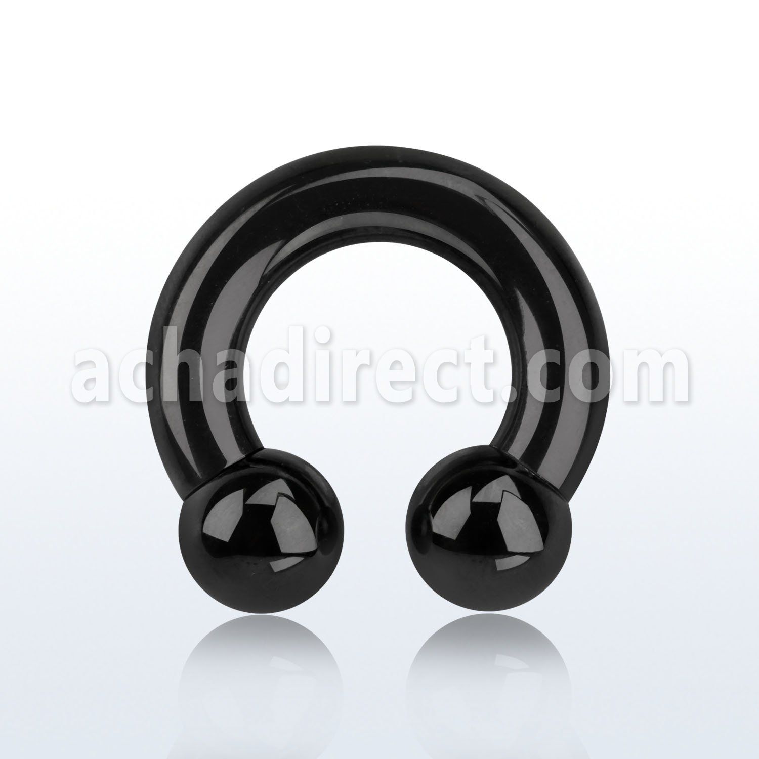 cbrt2 pvd 316l steel 6mm circular barbell w intern 10mm balls