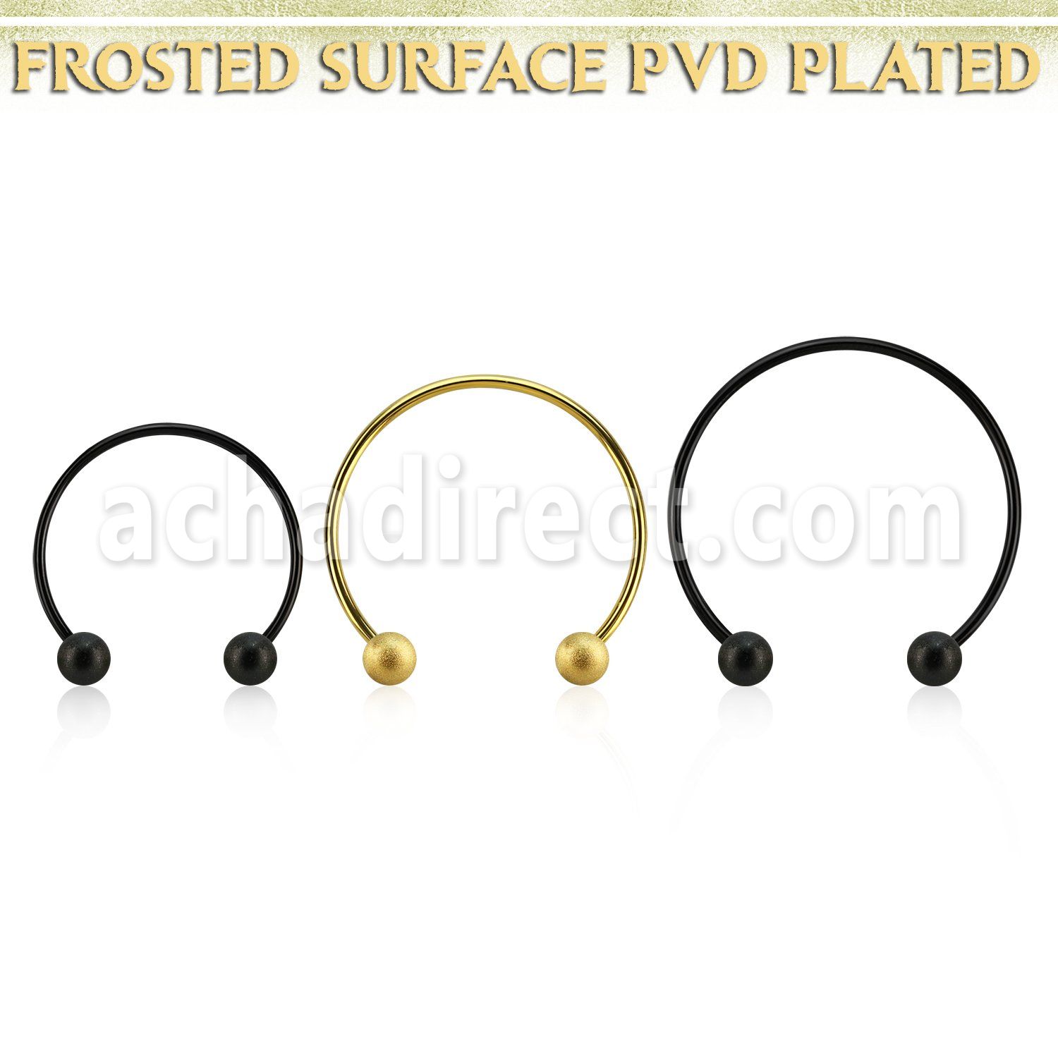 cbstfo3l xxl anodized steel cbr, 16g w 3mm frosted steel balls