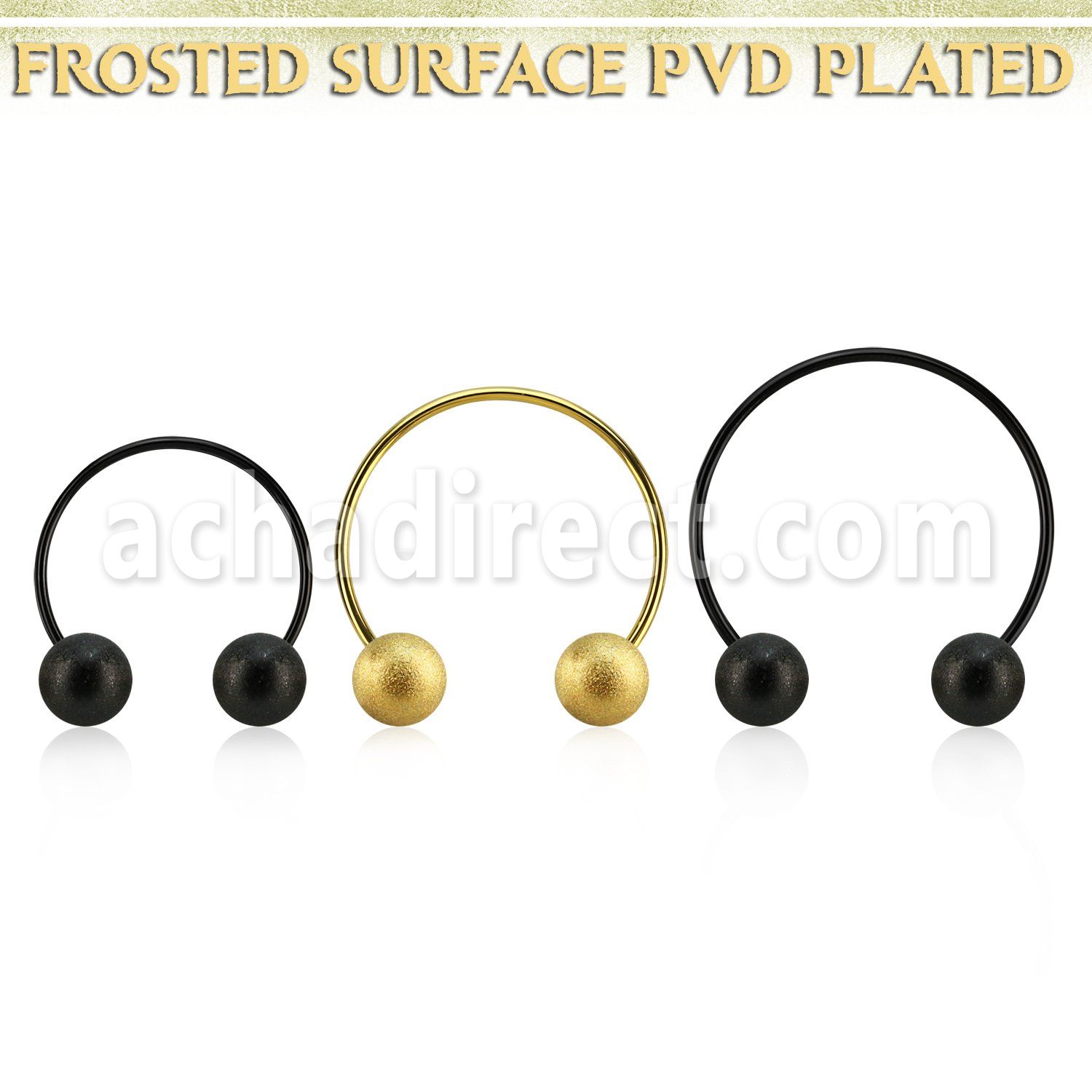 cbstfo5l xxl anodized steel cbr, 16g w 5mm frosted steel balls