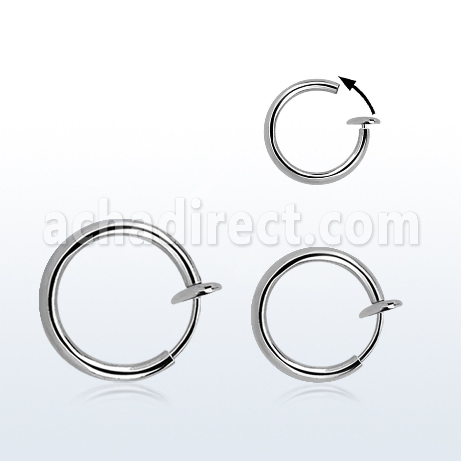 clpx pair of spring loaded non piercing illusion clip