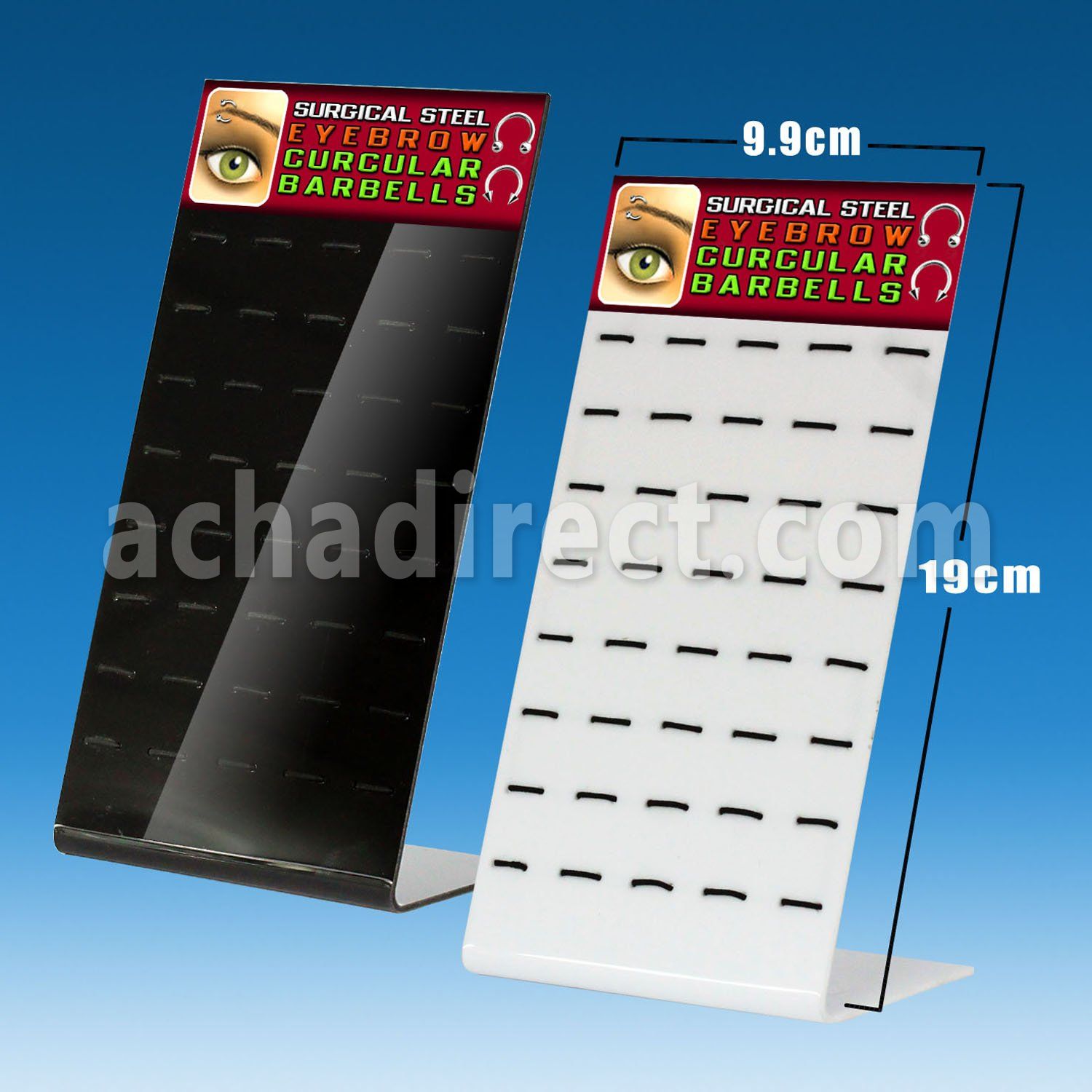 dac35 empty display with rubber band hold 40 pcs jewelery