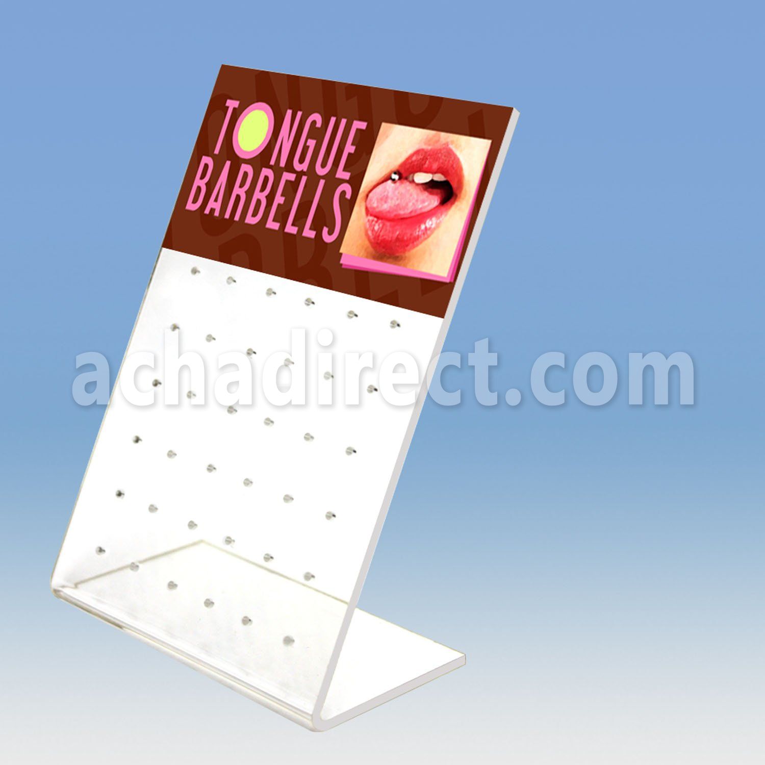 dac36 empty display with 36 holes for tongue piercing