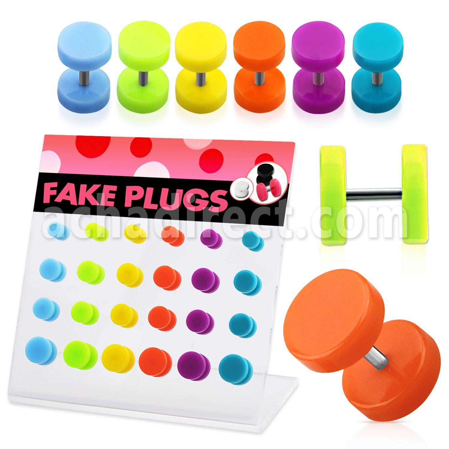 dacb115 board of acrylic illusion fake plug without o ring