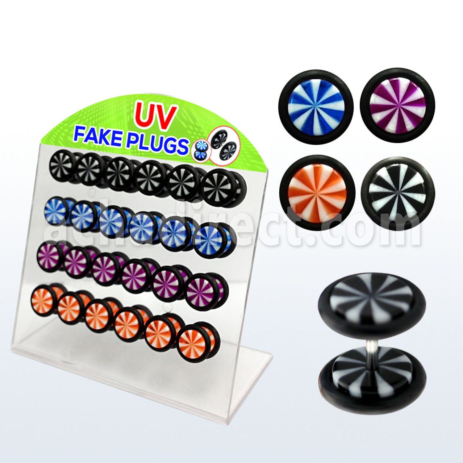 dacb37 board of acrylic illusion beach ball fake plug w o ring