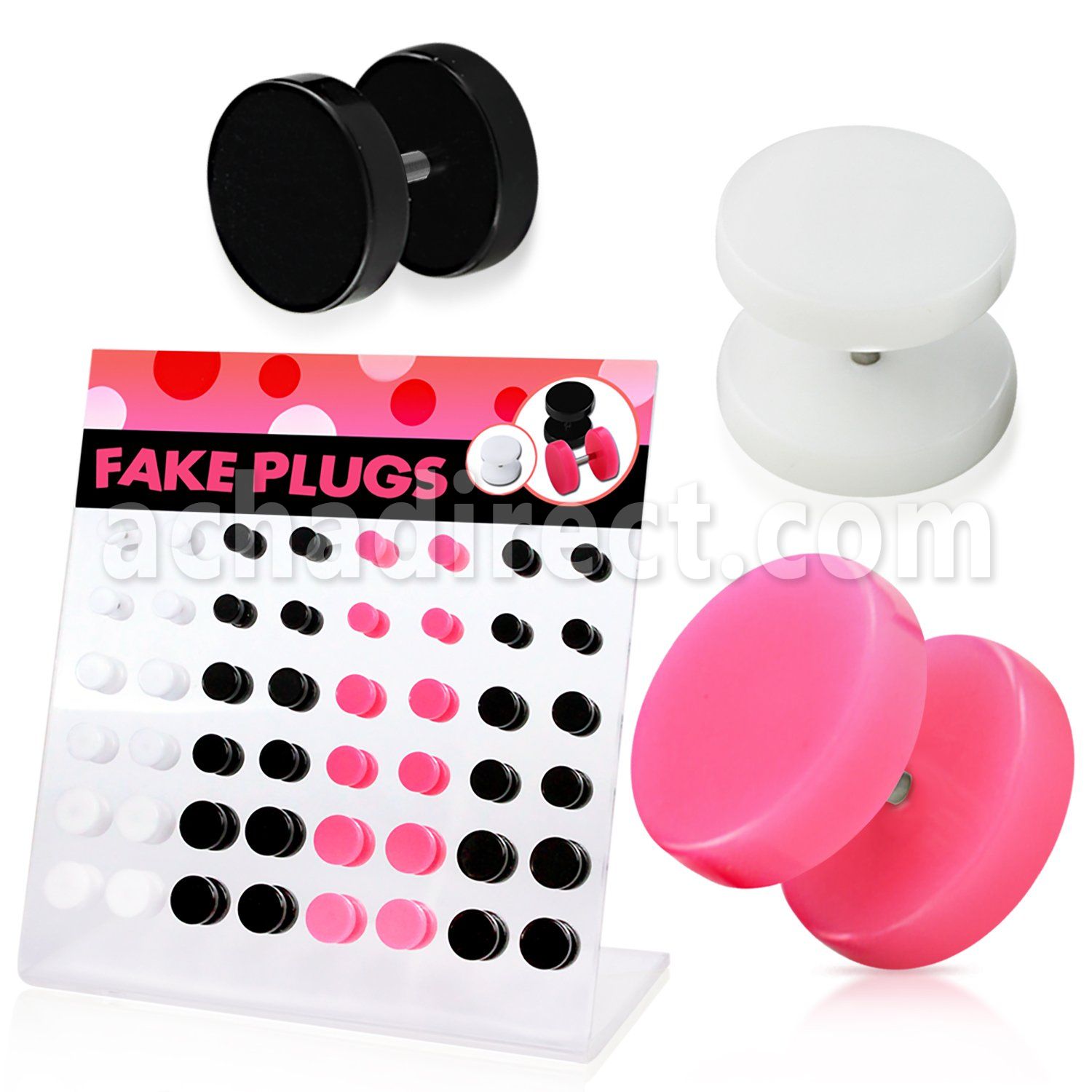 dacb79 board of acrylic fake plug without rubber o ring