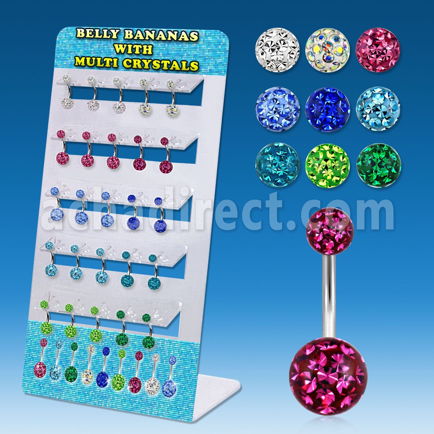 dmix4 box of 316l steel belly banana with ferido balls