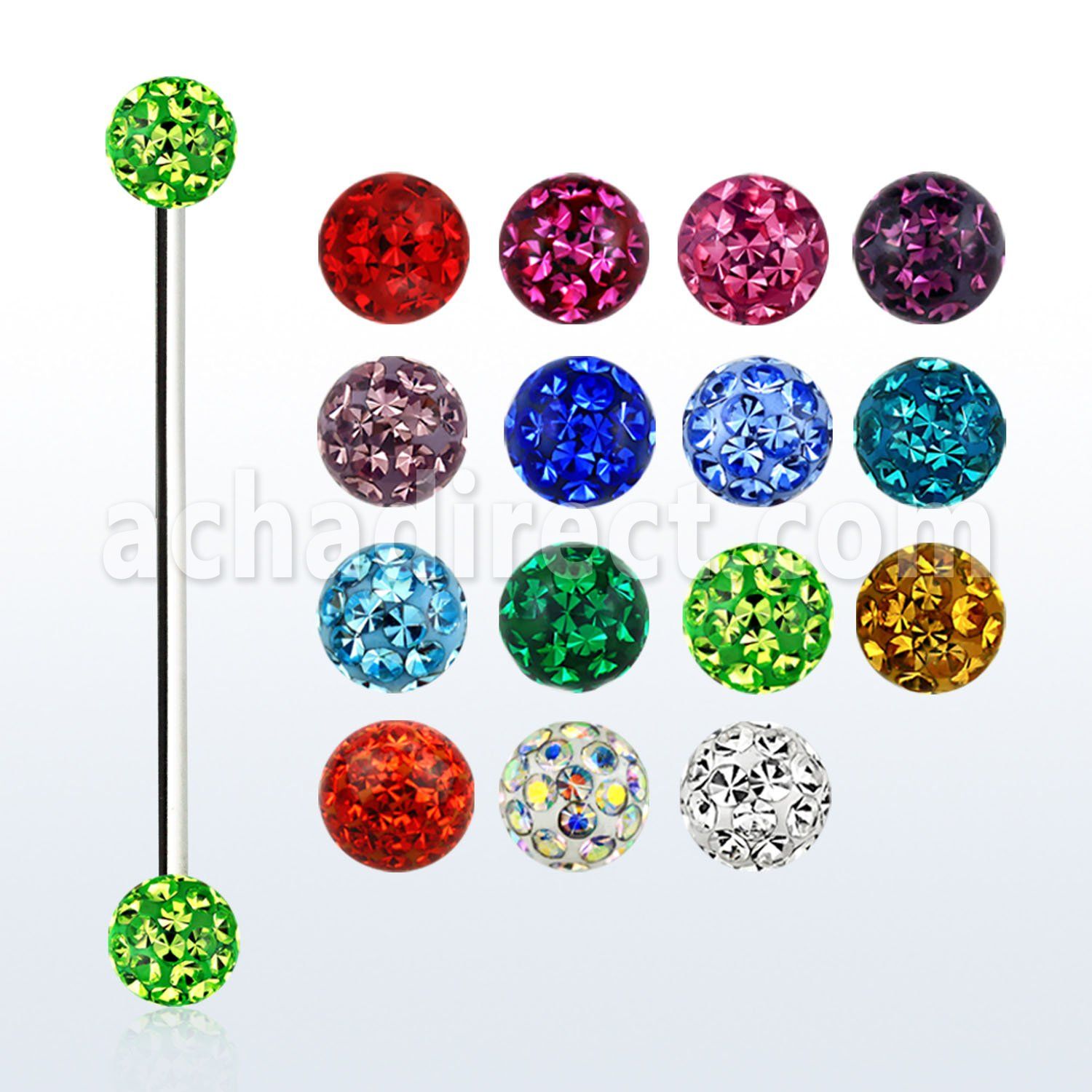 infr4s 316l steel industrial barbell with ferido balls