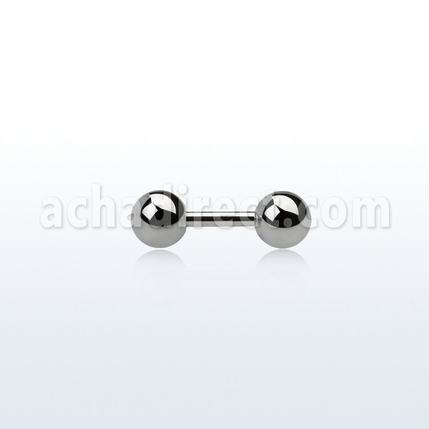 ipb4 316l steel fake plug with two 4mm ball shaped ends