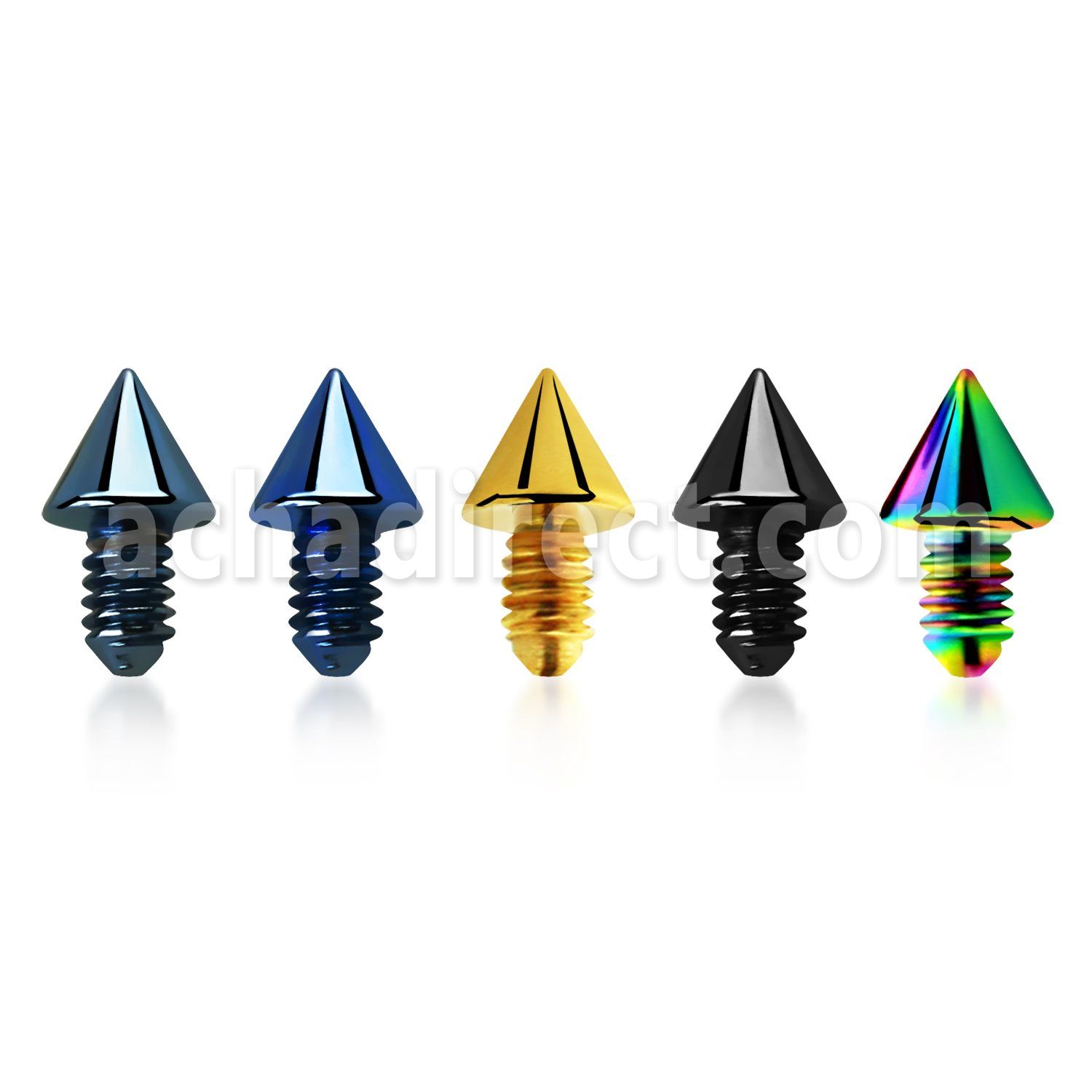 itcn2 2mm cone shaped anodized 316l steel dermal anchor top