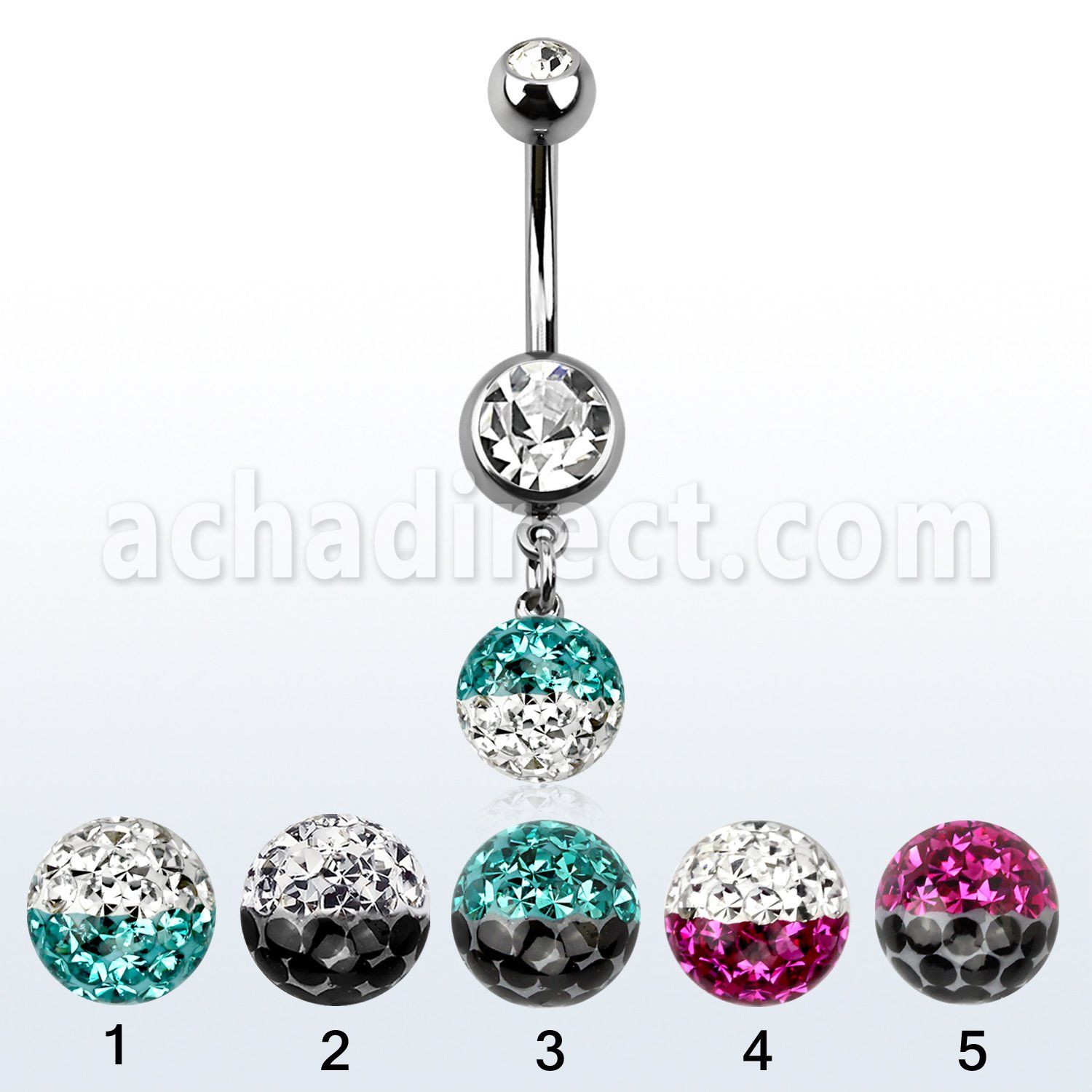 mcd626xe 316l banana with bezel dual ball 2 color ferido ball