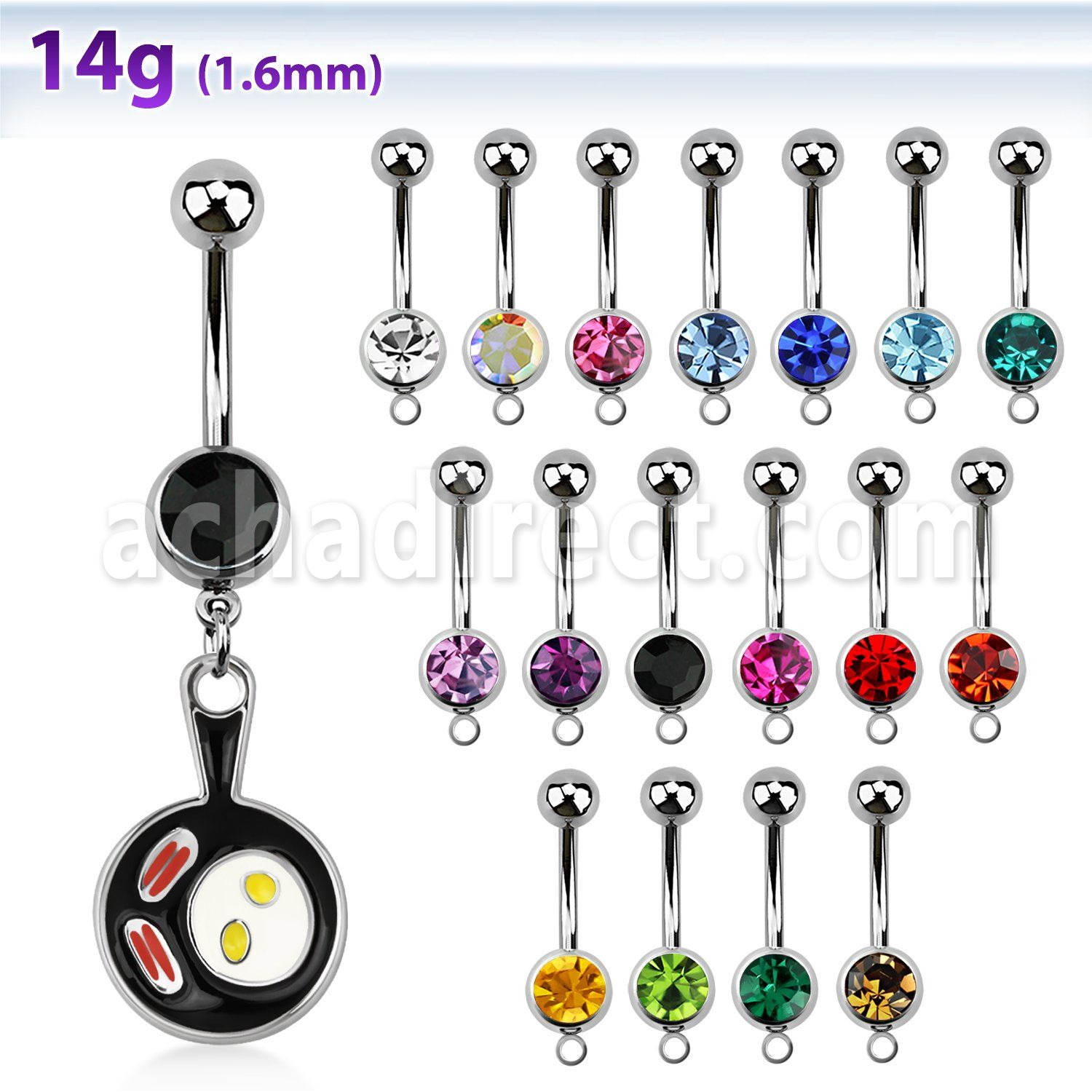 mcd646 316l steel belly banana w dangling bacon eggs in pan