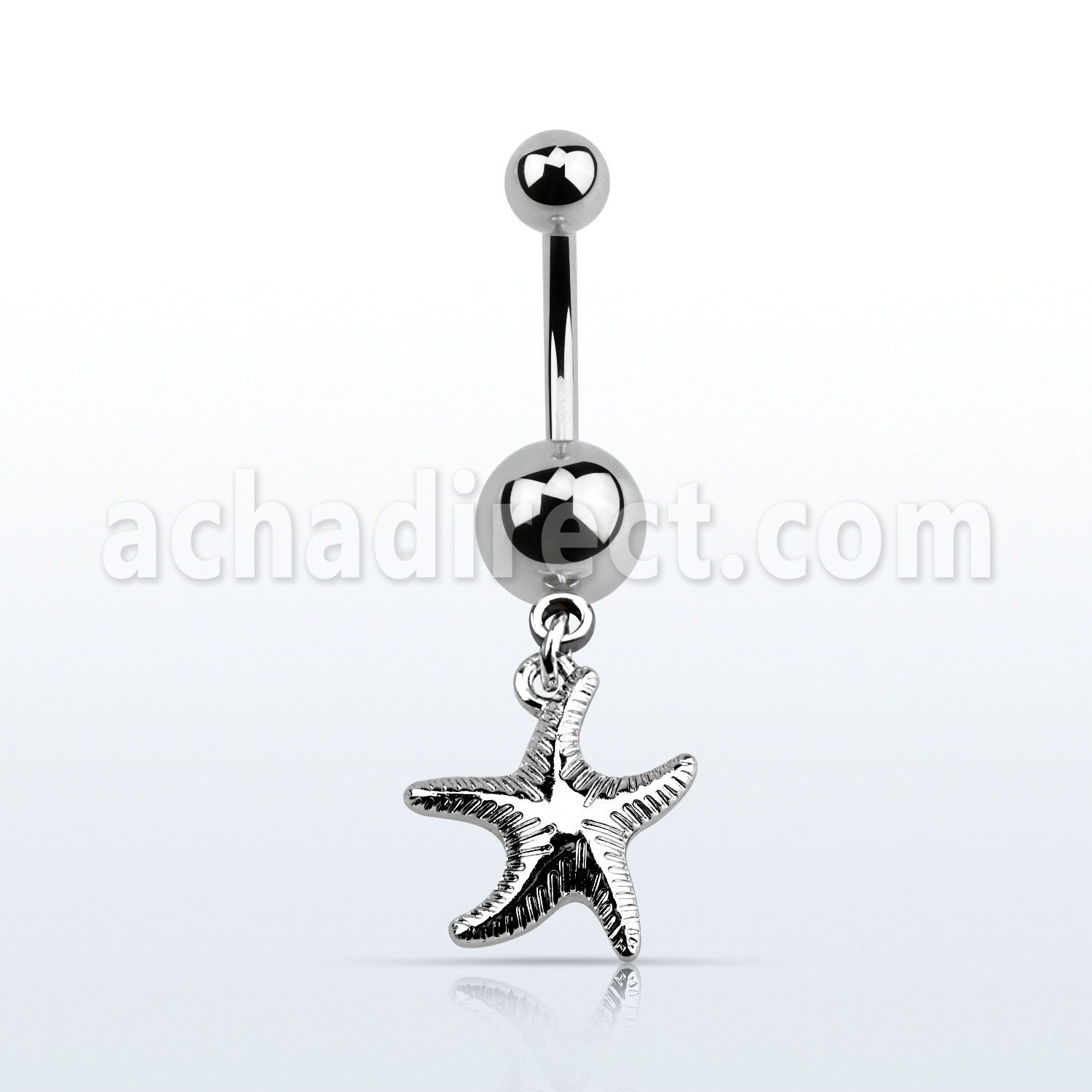 msd727 316 steel belly banana w 5 8mm plain ball starfish 